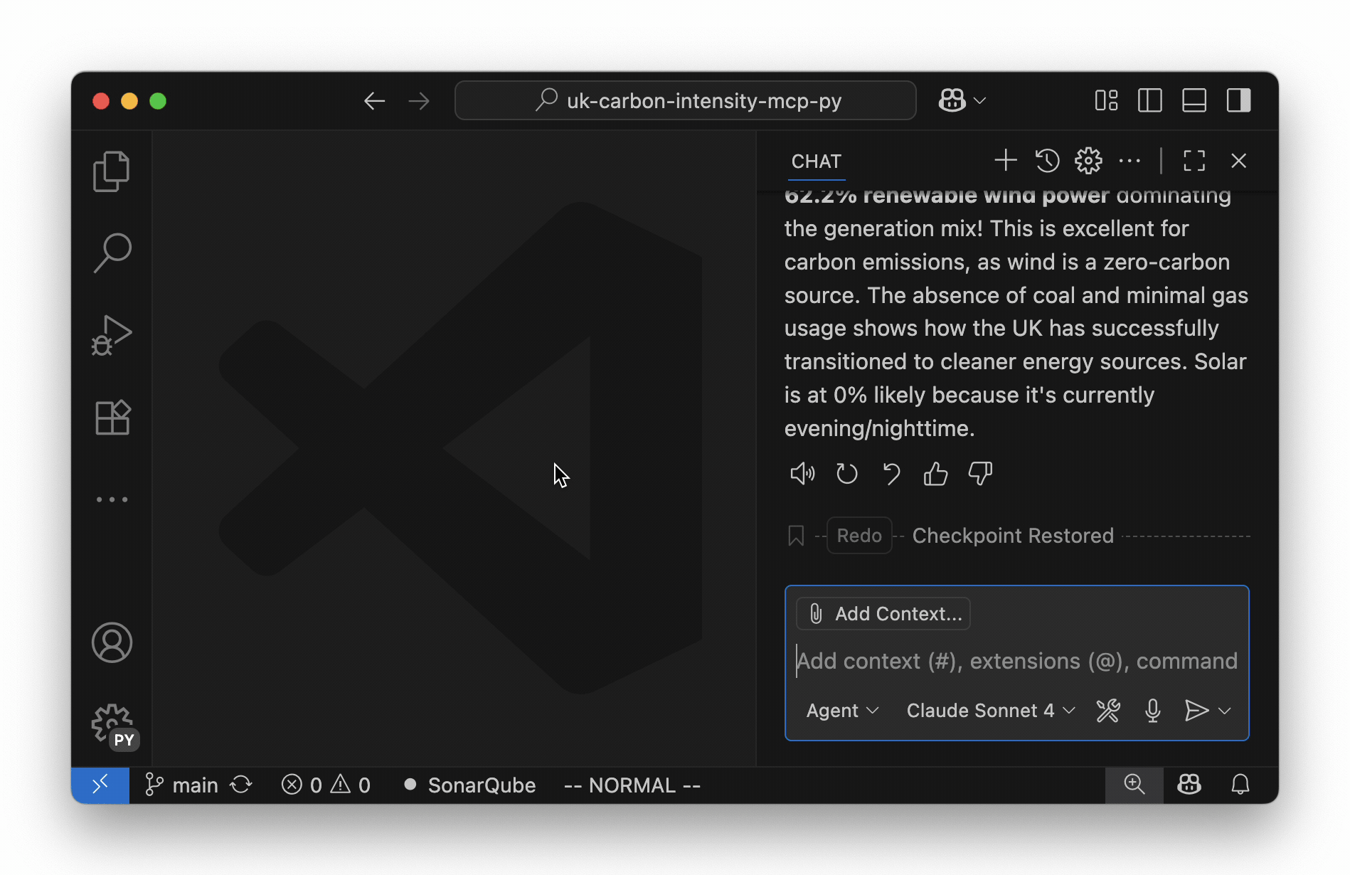 A screen recording showing how LLM creates a CSV
